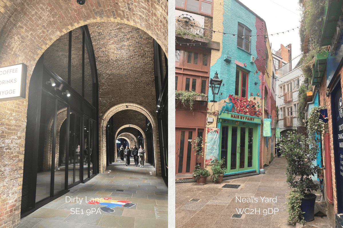 Dirty Lane + Neal's Yard in London